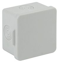 Коробка распаячная открытой установки IP54 КОР ЭРА (белый) 65х65х50мм, 4 ввода