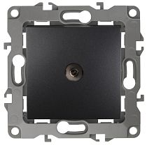 Розетка ЭРА 12 12-3102-05 антрацит телевизионная проходная