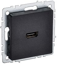 BRITE Розетка HDMI РHDMI-0-БрЧ черный  IEK