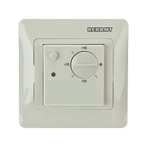 Терморегулятор механическийRX-308G (бежевый) (совместим с Schneider серии Glossa) REXANT