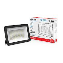Прожектор светодиодный Gauss Qplus 150Вт 14000lm IP65 6500К черный