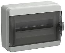 TEKFOR Корпус пластиковый КМПн-12 IP65 черная прозрачная дверь  IEK