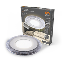 Светильник Gauss Bubbles BL314 Кругл. 3+3Вт, 3000K, 350lm, 103х31мм, d80