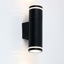 Фасадный светильник GWL-2MR16-GU10-R-IP65 Черный Шпиль