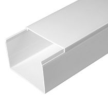 Кабель-канал белый двойной замок в п/э 80х60 (18м/уп) Промрукав