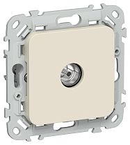 FLITE Розетка TV экранированная оконечная тип M РТВм-1-1-1-ФлСл сливочный IEK