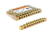 Шина "N" нулевая 8x12мм 10/2 (10 групп/крепеж по краям)  TDM