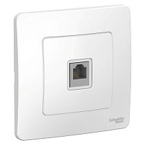 Blanca скрытая установка Белый Розетка ТЛФ RJ11 Systeme Electric (Schneider Electric)