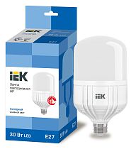 Лампа светодиодная HP 30Вт 230В 6500К E27  IEK