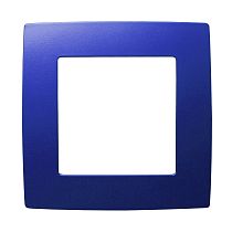 Рамка для выключателей и розеток одинарная ЭРА 12 12-5001-28 пластик голубой