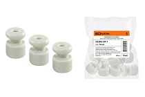 Изолятор керамический для ретро провода белый (10шт)  TDM Изолятор керамический для ретро провода белый (10шт)  TDM