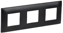 SKANDY Рамка 3-местная SK-F03Bl черный  IEK