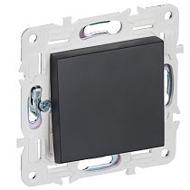 SKANDY Выключатель 1-клавишный перекрестный 10А SK-V03Bl черный IEK