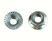 Гайка с насечкой, препятствующей откручиванию М8, нержавеющая сталь DKC