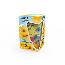 Стакан  с подсветкой Gauss модель LCUP Birthday 3XLR44 LED 1/15/90