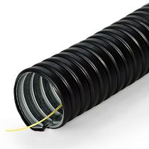 Металлорукав в ПВХ оболочке Р3-ЦП-НГ-22 с заземлением (50м/уп) Промрукав