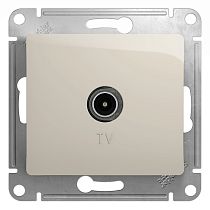Glossa Молочный Розетка TV оконечная 1DB Systeme Electric (Schneider Electric)