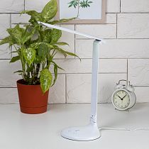 Настольный светильник, светодиодный ЭРА NLED-482-10W-W светодиодный,складной, лампа сенсор с рег яркости, белый