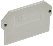 Заглушка для колодки клеммной CTS-DT 4мм2 серая  IEK
