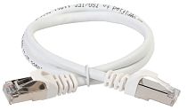 Коммутационный шнур ITK  категория 6A S/FTP LSZH 1м standart 50мкд белый IEK