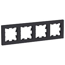 AtlasDesign Карбон Рамка 4 постовая, универсальная Systeme Electric (Schneider Electric)