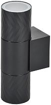 LIGHTING Светильник уличный 5108 настенный под лампу 2хGU10 IP65 черный  IEK