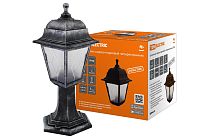 Светильник садово-парковый НТУ 04-60-001 четырехгр., стойка, пластик, расс.пластик, серебро  TDM