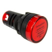 Лампа сигнальная AD22-22D d22мм красная LED 230В цилиндр  ЭНЕРГИЯ