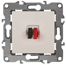 Розетка ЭРА 12 12-3111-02 слоновая кость аудио