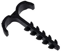 Дюбель-хомут Т-образный 4-12мм нейлон черный (25шт/упак)  IEK