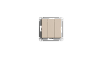 ATLASDESIGN 3-клавишный ВЫКЛЮЧАТЕЛЬ, сх.1+1+1, 10АХ, механизм, ПЕСОЧНЫЙ Systeme Electric (Schneider Electric)