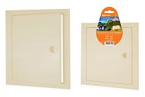 Люк ревизионный с ручкой 200х200, слоновая кость  TDM