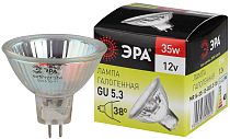 Лампы галогенные ЭРА GU5.3-MR16-35W-12V-CL галоген, софит, 35Вт, нейтральный, GU5.3