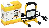 Прожектор светодиодный СДО 06-20П 6500К IP65 переносной черный  IEK