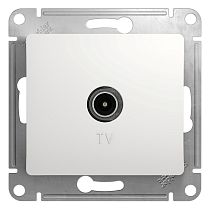 Glossa Белый Розетка TV проходная 4DB