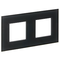 SKANDY Рамка 2-местная SK-F22G стекло графит IEK