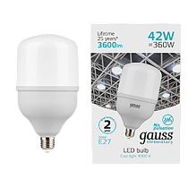 Лампа светодиодная Gauss Elementary T120 E27 42Вт 3600lm 180-240V 4000K