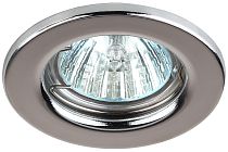 Светильник ЭРА ST1 CH штампованный MR16,12V/220V, 50W хром (100/3000)