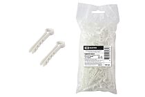 Дюбель-хомут для плоского кабеля 5-10мм белый (100шт)  TDM