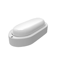 Светильник светодиодный ЖКХ Gauss LITE овал 12Вт 980lm 6500K 200-240V IP65 160х90х46мм белый
