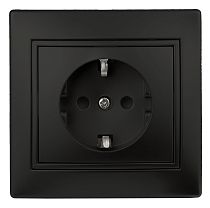 Розетка ЭРА Intro Plano 1-202-05 16А 250В антрацит с заземлением