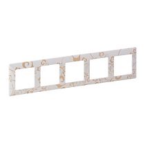 Рамка пятипостовая универсальная ампир белый Valena LIFE Legrand