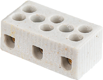 Колодка зажимная винтовая керамическая КЗВ NTB-HCR-3-24/WH (уп.20шт) Navigator