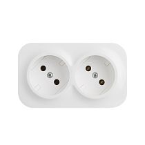 Розетка Legrand Quteo 782231 белый двухместная без заземления Новая Legrand Розетка Legrand Quteo 782231 белый двухместная без заземления Новая Legrand