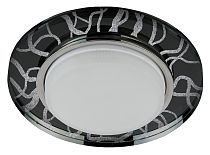 Светильник встраиваемый ЭРА DK80 WH/BK под лампу GX53 220V 13W белый/черный