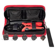 Набор в сумке СТС+5 серия ПРОФИ пресс-клещи (кримпер) с пятью матрицами для опрессовки изолированных и неизолированных наконечников