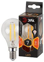 Лампа светодиодная ЭРА F-LED P45-7W-827-E14 филамент шар теплый белый свет