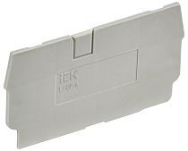 Заглушка для колодки клеммной CP 4мм2 серая  IEK