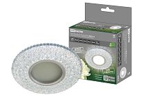 Светильник встраиваемый СВ 03-15 MR16 50Вт G5.3 LED подсветка 3 Вт зеркальный/хром  TDM