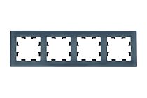 AtlasDesign Nature Натуральное Стекло Грифель Рамка 4-постовая  (Schneider Electric) Systeme Electric (Schneider Electric)